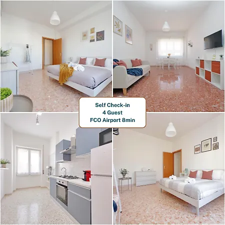 Apartment Ampio Con Ottimi Collegamenti Per Roma & Aeroporto Fiumicino